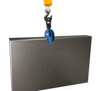 JJsdwin Morsetto verticale gru, pinza in lamiera con mascella forte, morsetto di sollevamento per sollevamento e trasporto, apertura mascella 0-25 mm, capacità di carico 2T