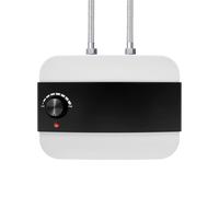 JJsdwin Scaldabagno istantaneo, scaldabagno elettrico con display digitale della temperatura, mini scaldabagno da 6 l, per cucine e bagni, intervallo di temperatura 0-65 °C