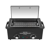 JJsdwin Sterilizzatore ad aria calda da 300 W, sterilizzatore, sterilizzatore ad alta temperatura per utensili per unghie, salone di bellezza, parrucchiere, timer 1-60 minuti (nero)