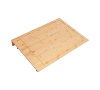 JJsdwin Tagliere in bambù, 75 x 54 x 10 cm, copertura per piano cottura compatibile con la maggior parte dei fornelli a gas ed elettrici, per case, dormitori, piccoli appartamenti, colore legno