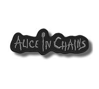 JJTEXTIX Toppa ricamata termoadesiva Alice in Chain 1 pezzo 8-10 cm Musica