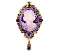 JJTZX Collana girocollo vittoriana in velluto nero con cammeo gotico, regalo per lei, 100%