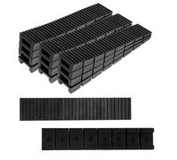 JJUNW 20 spessori per WC, piedini di livellamento in plastica per mobili, finestre, tagliati su misura, piedini di bilanciamento trapezoidali, per fissaggio wobbly, cunei portanti, tavoli, porte e