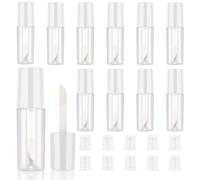 JJUNW Contenitori vuoti per lucidalabbra, 1,2 ml, 10 pezzi, mini, ricaricabili, flaconi per balsamo per labbra, dispenser per lucidalabbra, campioni di rossetto, balsami per labbra