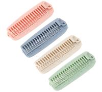 JJUNW Pettine pieghevole per capelli e trucco, in paglia di grano, 4 pezzi, spazzola pieghevole da viaggio, strumento per parrucchiere a doppia testa, per uomini e donne, perfetto per i viaggi