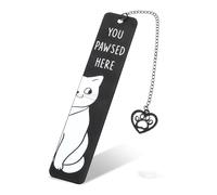 JJUNW Segnalibro in Metallo per Gatti - Personalizzato per Donne, Amici, Natale, Compleanno - Accessorio per Libro, Regalo per Gli Amanti dei Libri
