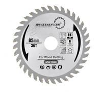 jjw-germany Lama per sega circolare HM, 85 x 1,5 x 15, denti = 36 WZ per | Compatibile con Bosch GKS 12V-26 Makita HS301D WORX WX523 Parkside PHKSA 12 A2/B3