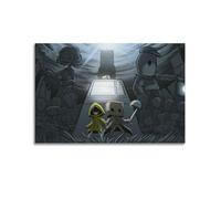 JJXCAC Poster decorativo da parete su tela, motivo: Little Nightmares II, stampa moderna, per camera da letto, per camera da letto, 30 x 45 cm