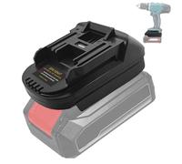 JJXNDO Adattatore per batteria Einhell da 18 V, batteria agli ioni di litio per utensili elettrici Makita da 18 V, adattatore per batteria Einhell da 18 V, per attrezzi Makita da 18 V (senza batteria)