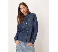 JJXX - Camicia di jeans blu scuro-Blu navy 40-42