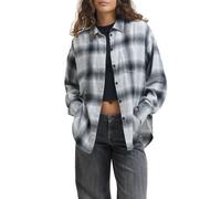 Jjxx camicia manica lunga in flanella check grigio L