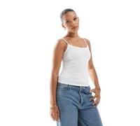 JJXX - Canotta bianca con spalline sottili-Bianco 40-42