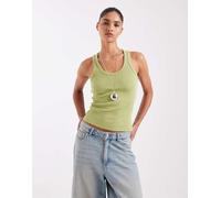 JJXX - Canotta verde a coste con scollo rotondo 38