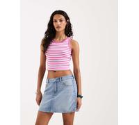 JJXX - Fallon - Canotta corta a coste rosa a righe 34