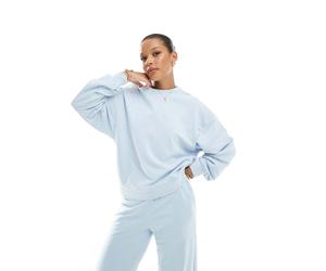 JJXX - Felpa azzurra squadrata in coordinato-Blu 38