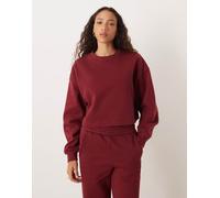 JJXX - Felpa corta oversize bordeaux-Rosso 38