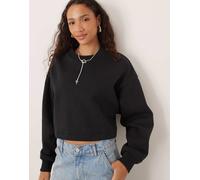 JJXX - Felpa corta oversize nera-Nero 44