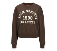 Jack & Jones Jxmerle RLX Short LS Crew Swt Ln, Nero, S