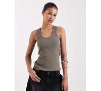 JJXX - Frida - Canotta marrone a coste 38