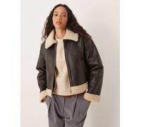 JJXX - Giacca corta stile aviatore marrone 36