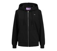 JJXX Giacca di felpa 'JXAbbie' nero / bianco, Taglia L