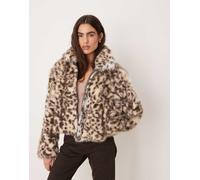 JJXX - Giacca leopardata in pelliccia sintetica multicolore 34