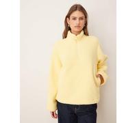 JJXX - Giacca teddy giallo burro con zip corta 40-42