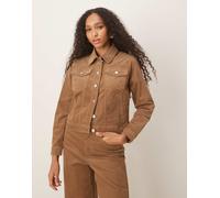 JJXX - Giacca trucker marrone in velluto a coste in coordinato 40-42