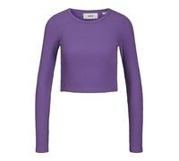 JJXX Jxfeline LS Rib Tee Noos Maglia Manica Lunga, Royal Lilac, L Donna