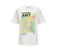 JJXX Jack&Jones JXGALLERY RLX SS Print Tee Jrs, Vaniglia, XS