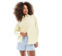 JJXX - Jamie - Camicia oversize gialla a righe-Giallo 36