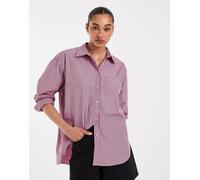 JJXX - Jamie - Camicia oversize in popeline rosa chiaro a righe 44