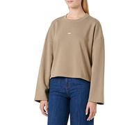 JJXX Jxabbie LS Wide Every Brush Crew SN Maglia di Tuta, Brindle/Stampa: Logo Bianco, S Donna