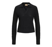 JJXX Jxaddy-Polo da Collo Maglione Lavorato a Maglia, Nero, L Donna