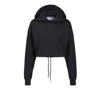 JJXX Jxalfa Loose Every Crop Felpa con Cappuccio, Nero, S Donna