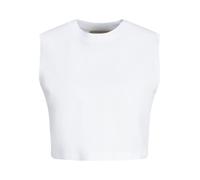 JJXX Jxalvira SL Slim Crop Ogni Tee Parte Superiore, Bianco Brillante, M Donna