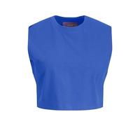 JJXX Jxalvira Slim SL Crop Every Tee Jrs SN Canotta, Blue Iolite, L Donna