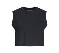 JJXX Jxalvira Slim SL Crop Every Tee Jrs SN T-Shirt, Nero, S Donna
