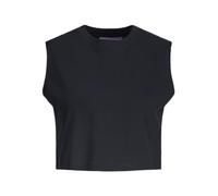 JJXX Jxalvira Slim SL Crop Every Tee Jrs SN T-Shirt, Nero, XS Donna