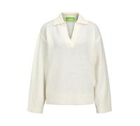 JJXX Jxariella Polo Neck Knit SN Maglione Lavorato a Maglia, Bone Bianco, L Donna