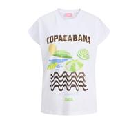 JJXX Jxastrid SL Boxy Print Tee Jrs, Bianco, XS Donna