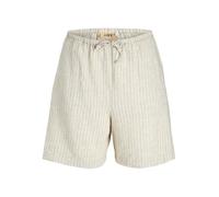 JJXX Jxbreeze Summer HW Tie Shorts Wvn SN Pantaloncini, Grigio Piuma/Strisce: Pinstripe, L Donna