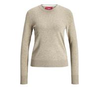 JJXX Jxcara Comfy Crew Neck Knit Maglietta a Maniche Lunghe, Grigio Piuma. Dettagli: Vaniglia ghiacciata, L Donna