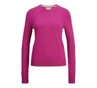 JJXX Jxcara Comfy Crew Neck Knit SN Maglione Lavorato a Maglia, Fucsia Rosso/Dettaglio:/Nebbia, S Donna
