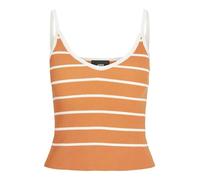JJXX Jxesther-Maglia Aderente a Righe Top, Colore: Arancione, XS Donna