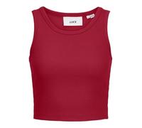 JJXX Jxfallon STR SL Rib Top Jrs Noos, Racing Red, M Donna