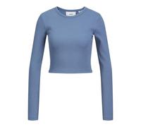 JJXX Jxfeline STR LS Rib Tee Jrs Noos Maglietta a Maniche Lunghe, Coronet Blue, XL Donna