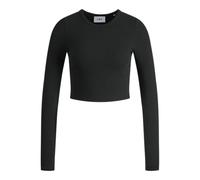 JJXX Jxfeline STR LS Rib Tee Jrs Noos, Nero, XXL Donna