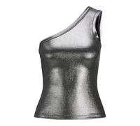 JJXX Jxfunda STR One Shoulder Shine Top Jrs, Argento, M Donna