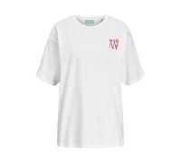 JJXX Jxjosephine SS Tee Jrs T-Shirt, Blanc De Blanc/Stampa: Carrello della Spesa, XL Donna